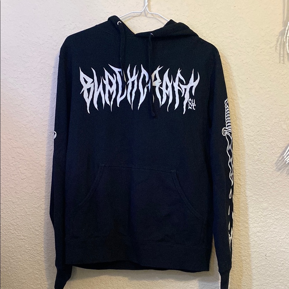 Blackcraft Cult Cotton Sweatshirt with Gothic Print
